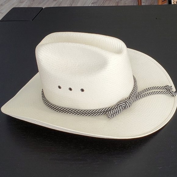 Texas Hat Company Other - Texas Hat Company Genuine Shantung 20X Western Cowboy Hat, Natural, Sz 7 1/4"